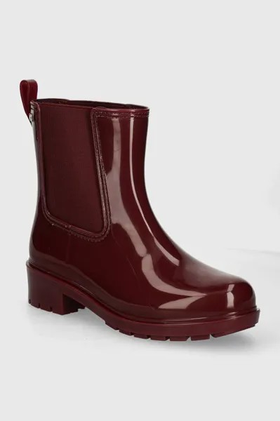Резиновые сапоги FLAG RAINBOOT Tommy Hilfiger, бордовый
