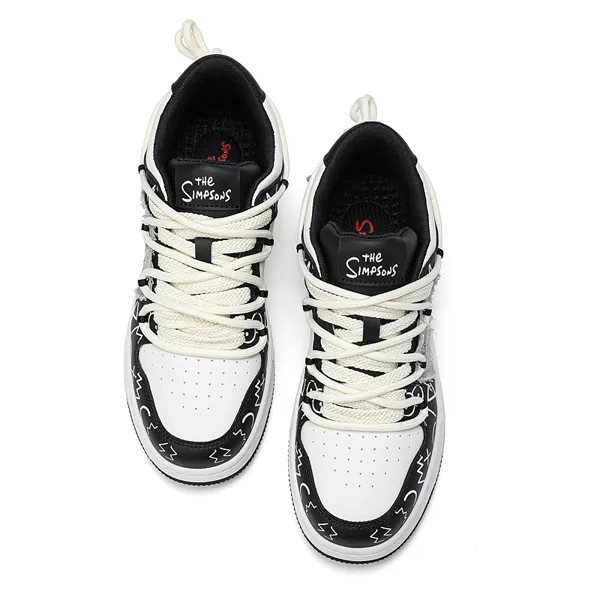Кроссовки The Simpsons Skateboarding Shoes Unisex Low-top, красный