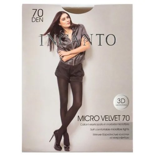 Колготки Incanto Micro Velvet, 70 den, размер 5, коричневый