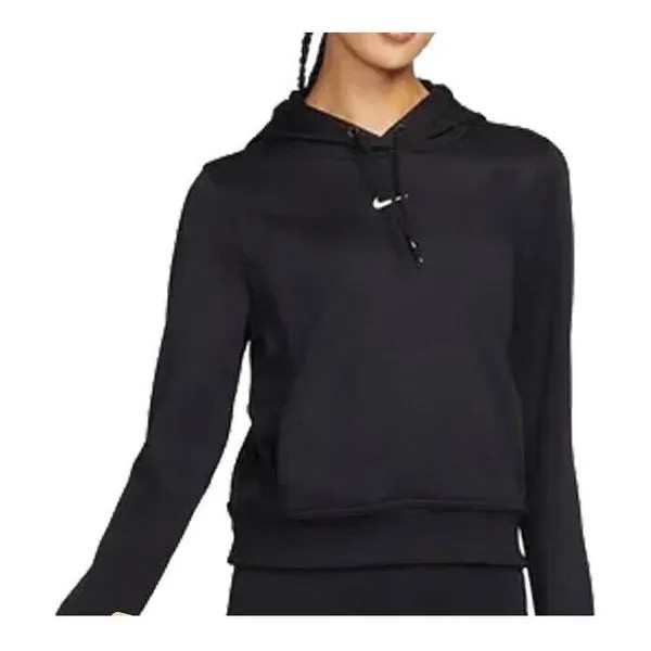 Толстовка (WMNS) Nike Therma-FIT One Pullover Hoodie 'Black', черный