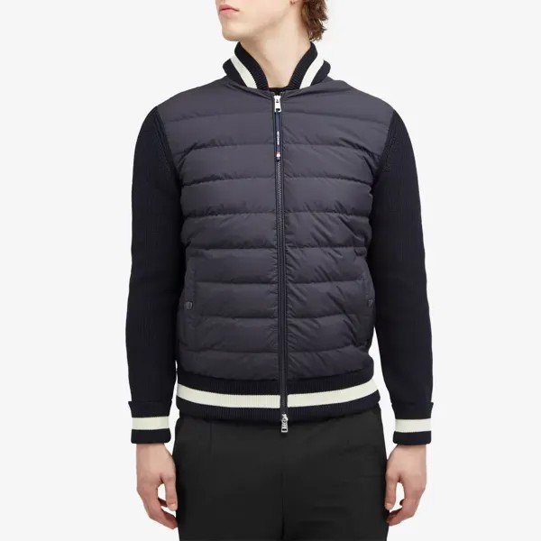 Moncler Вязаная куртка с тесьмой, синий