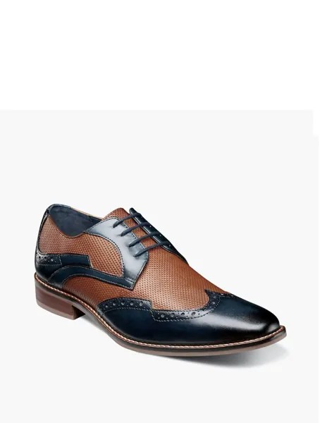 Темно-синие оксфорды Joss Wingtip Stacy Adams, темно-синий