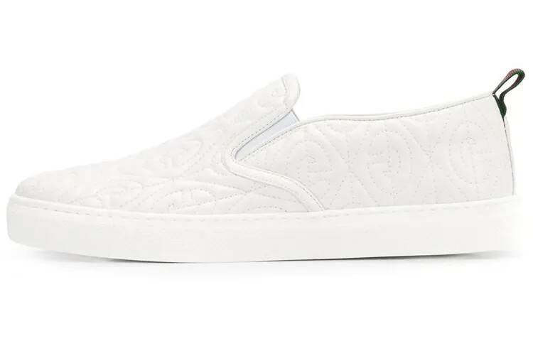 Туфли-слипоны «Ромб - Белый» Gucci