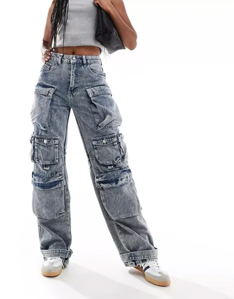 Джинсы Liquor & Poker Baggy Fit, синий