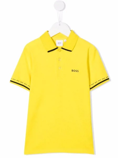 BOSS Kidswear рубашка поло с логотипом