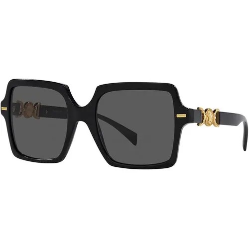 Солнцезащитные очки Versace VE 4441 GB1/87, черный, серый