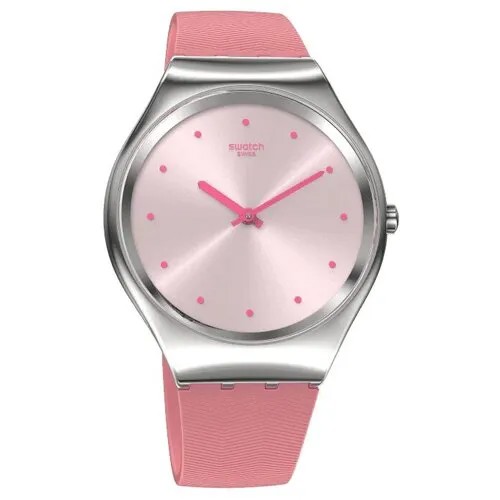 Наручные часы swatch syxs135, розовый, серебряный