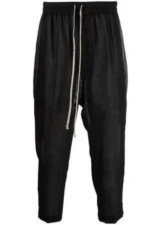 Rick Owens укороченные спортивные брюки с кулиской