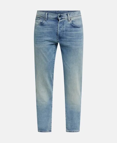 Узкие джинсы органик G-Star, светло-синий