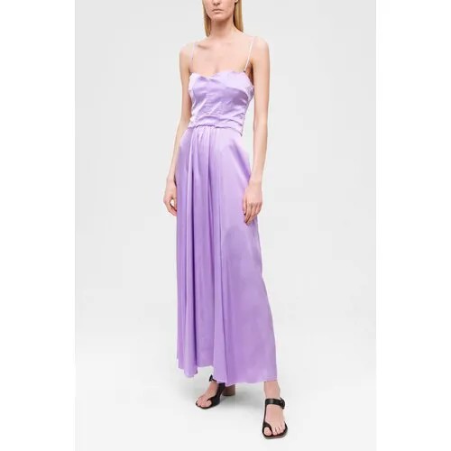 Платье Forte Forte, вечернее, полуприлегающее, миди, размер I, фиолетовый