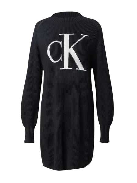 Вязанное платье Calvin Klein, черный