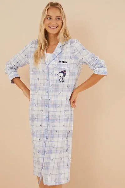 Женская ночная рубашка из хлопка Snoopy Secret women'secret, синий