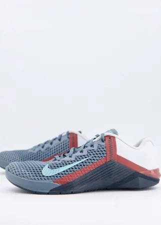 Серые кроссовки Nike Training - Metcon 6-Голубой