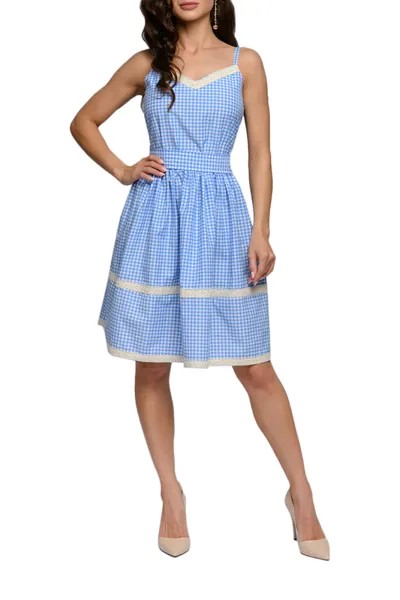 Платье-сарафан женское D&M by 1001DRESS DM01613BL синее S
