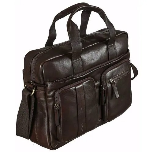 8636 02 brown Бизнес-сумка Miguel Bellido