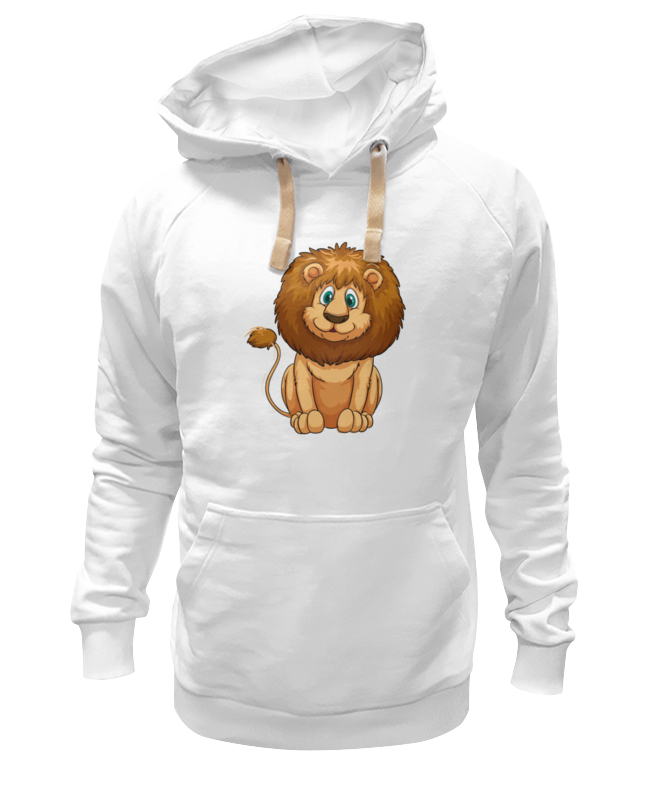 Худи Printio Львенок белое 2XL