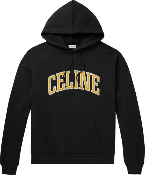 Худи CELINE Loose Celine 'Black/Citron', черный