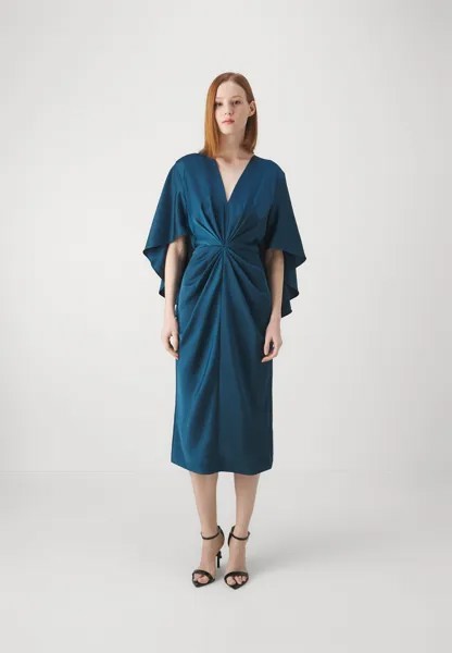 Коктейльное платье TOMI DRESS Halston, синий