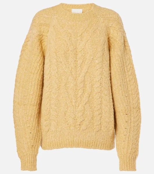 Свитер Kallie с косичной вязкой Isabel Marant, цвет honey
