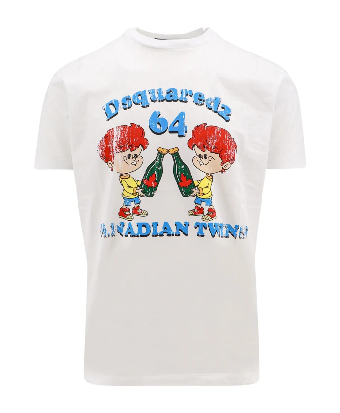 Футболка с круглым вырезом Dsquared2, белый