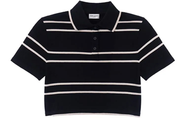 SAINT LAURENT Мужская рубашка поло, цвет Black