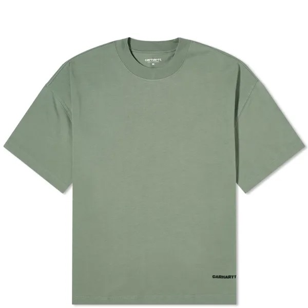 Футболка Carhartt Wip Link Script, зеленый