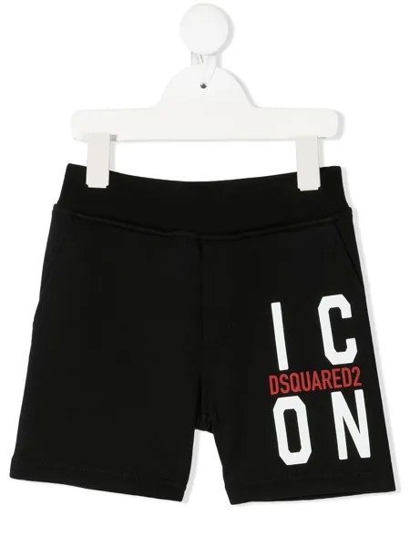 Dsquared2 Kids шорты с принтом Icon