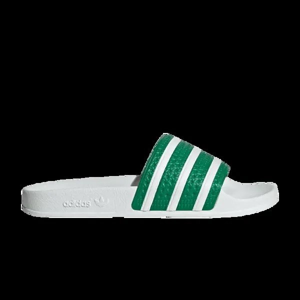 Кроссовки Adidas Adilette Slides, зеленый