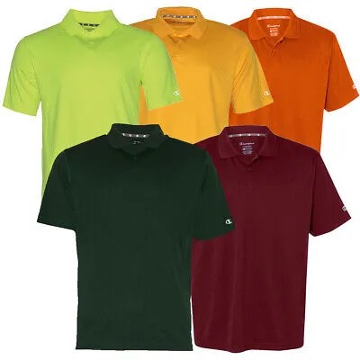 Champion Mens Polo Shirt Ultimate Double Dry Short Sleeve Sport T-Shirt H131