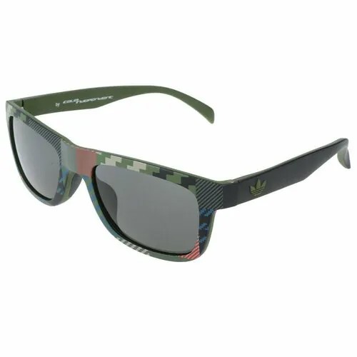 Солнцезащитные очки adidas, коричневый, зеленый
