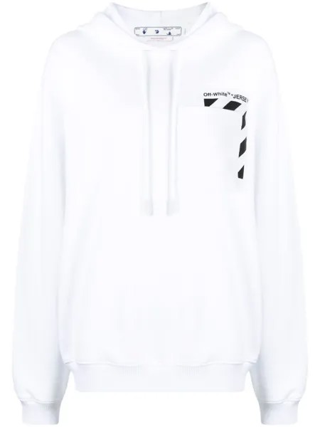 Худи с логотипом Off-White, белый
