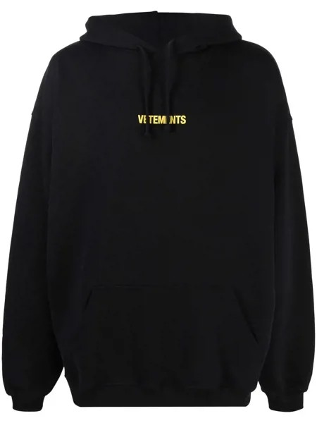 VETEMENTS худи оверсайз с логотипом