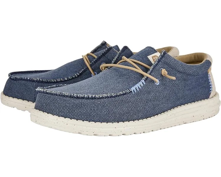 Лоферы Hey Dude Wally Coastline Jute, темно-синий