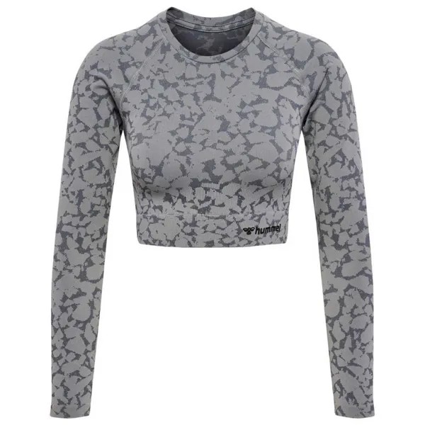 Спортивная футболка Hummel PI Crop Seamless, серый