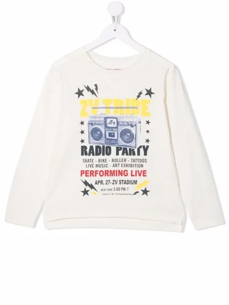 Zadig & Voltaire Kids футболка Kita с графичным принтом