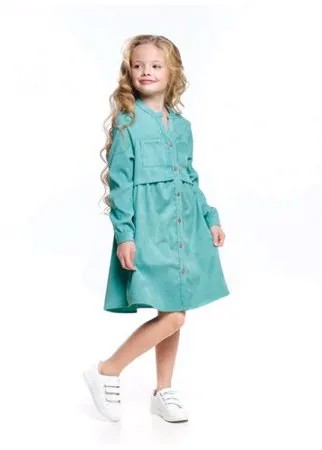 Платье Mini Maxi, 7338, цвет бирюзовый, размер 128