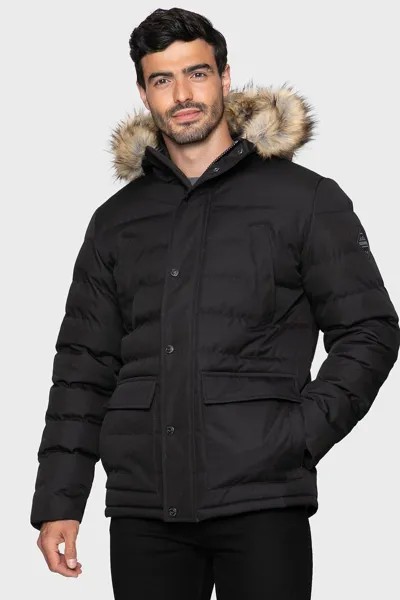 Утепленная куртка 'Carrow' Threadbare, черный