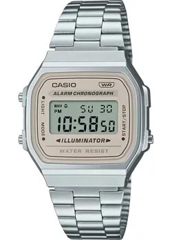 Японские наручные  мужские часы Casio A168WA-8A. Коллекция Vintage