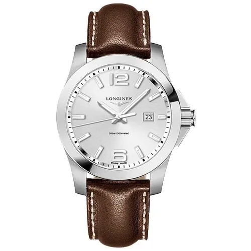 Наручные часы LONGINES Conquest, серебряный