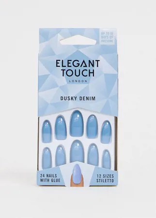 Накладные ногти Elegant Touch Polished 'Core - Dusky Denim-Синий