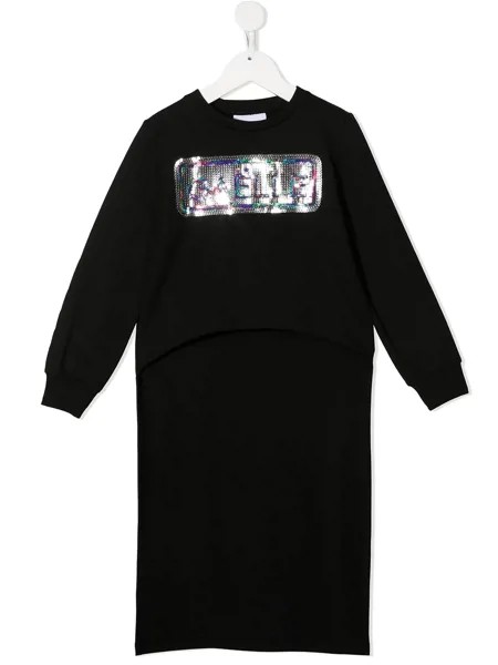 Gaelle Paris Kids удлиненная толстовка с логотипом