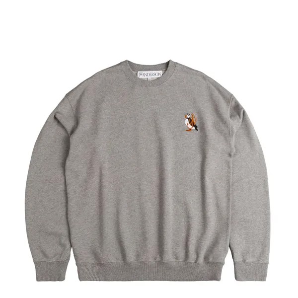 Рубашка Puffin Embroidery Sweatshirt Jw Anderson, серый