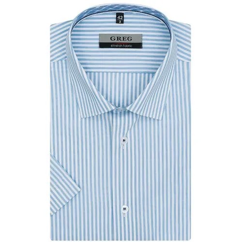 Рубашка GREG, размер 40, голубой