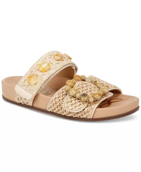Женские сандалии Regan с плетеной стелькой и украшением Sam Edelman, мультиколор