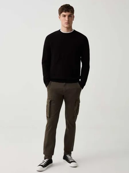 Брюки карго Slim-Fit с манжетами Ovs, цвет forest green