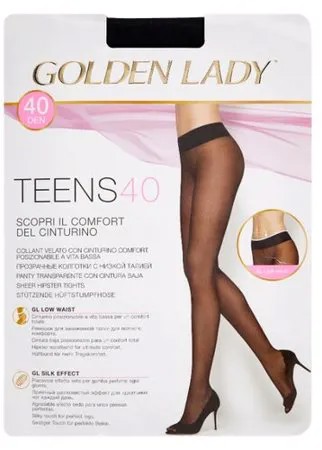 Колготки Golden Lady Teens Vita Bassa 40 den, размер 2-S, nero (черный)