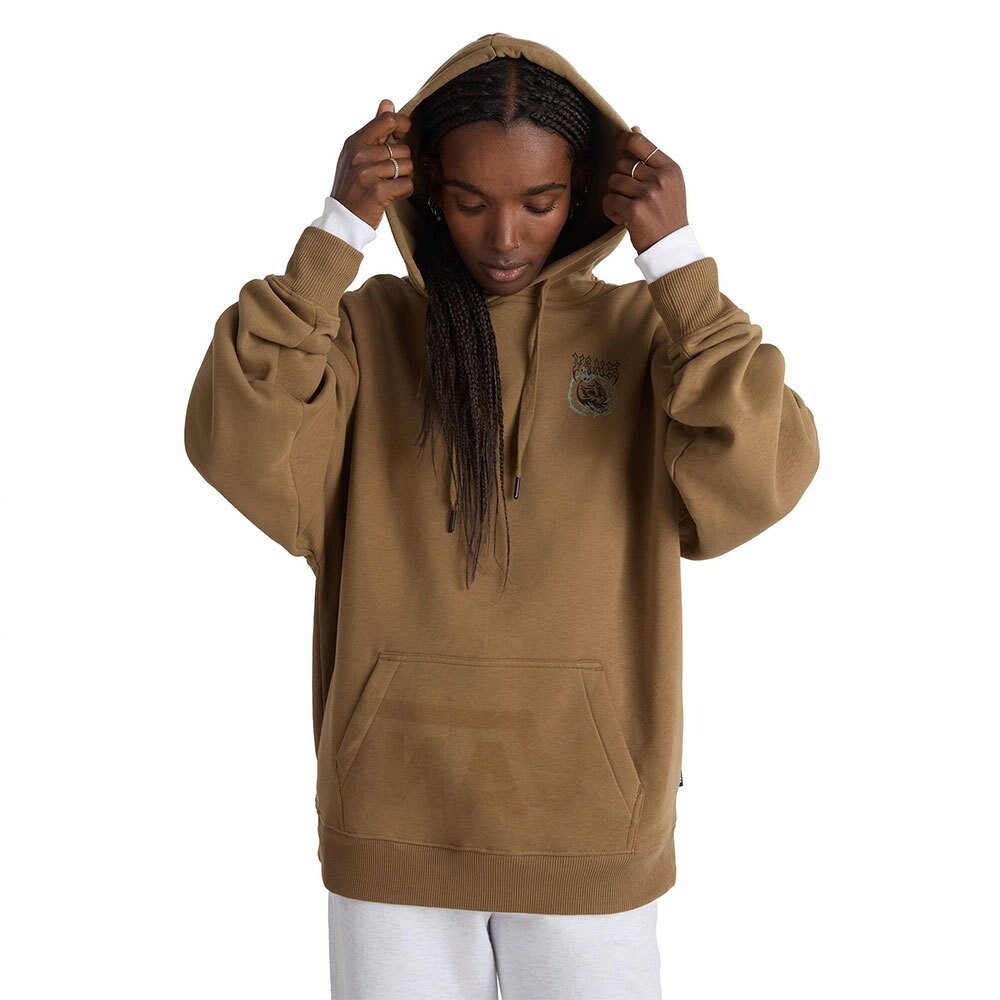 Худи Vans Skull Oversized, коричневый