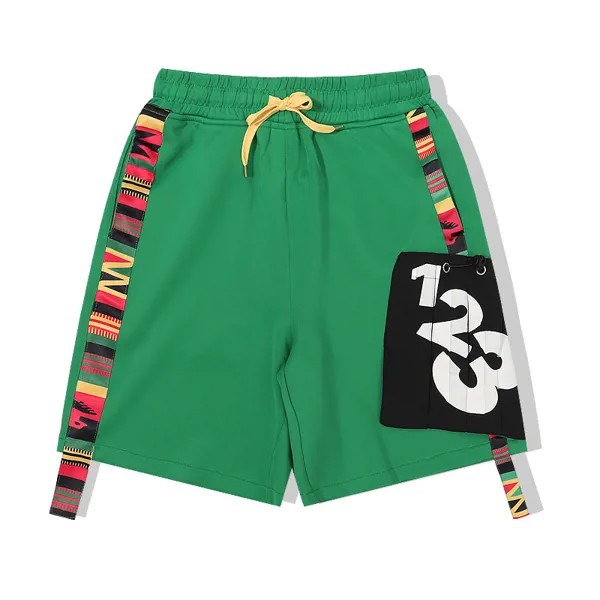 Новинка 2023, мужской удобный разноцветный полосатый скейтборд RRR123, уличные хлопковые шорты в стиле кэжуал Kanye, хип-хоп парка #04