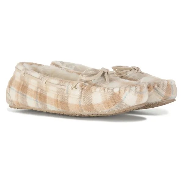 Женские тапочки Britt Trapper Minnetonka Moccasin, тан