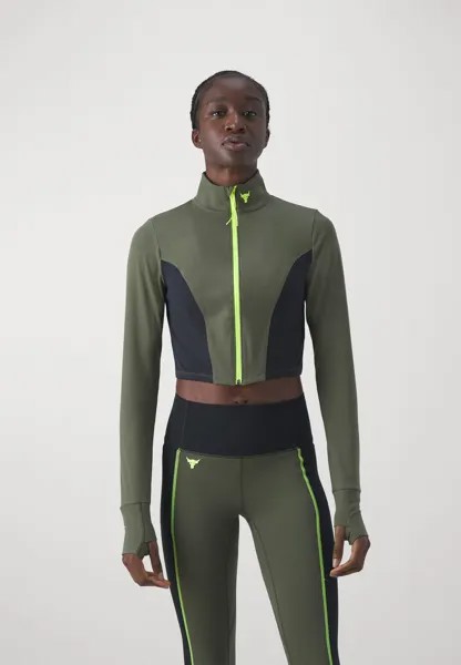 Спортивная куртка Under Armour LETSGO CROP, цвет marine green/black